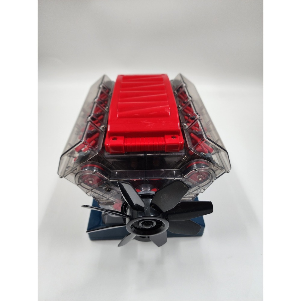 Discovery Kids V8 Combustion Engine Model Kit STEM Educational Toy Red BlackBlue